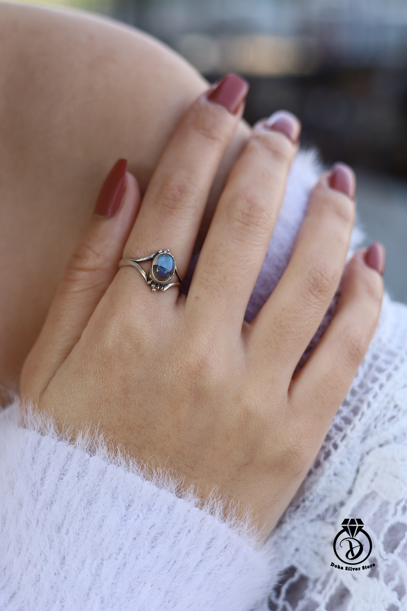 Labradorite Stone Ring