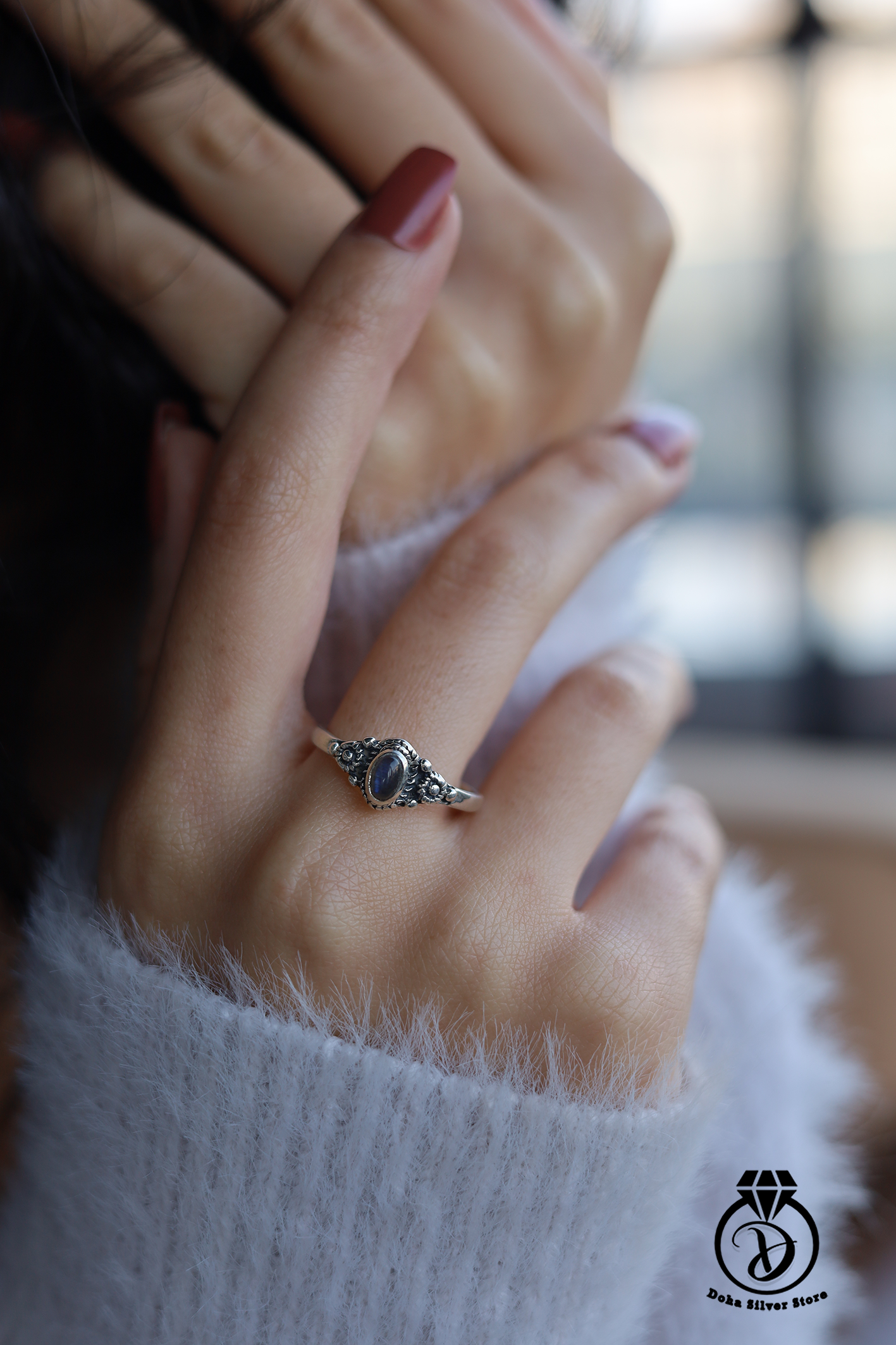 Labradorite Stone Ring