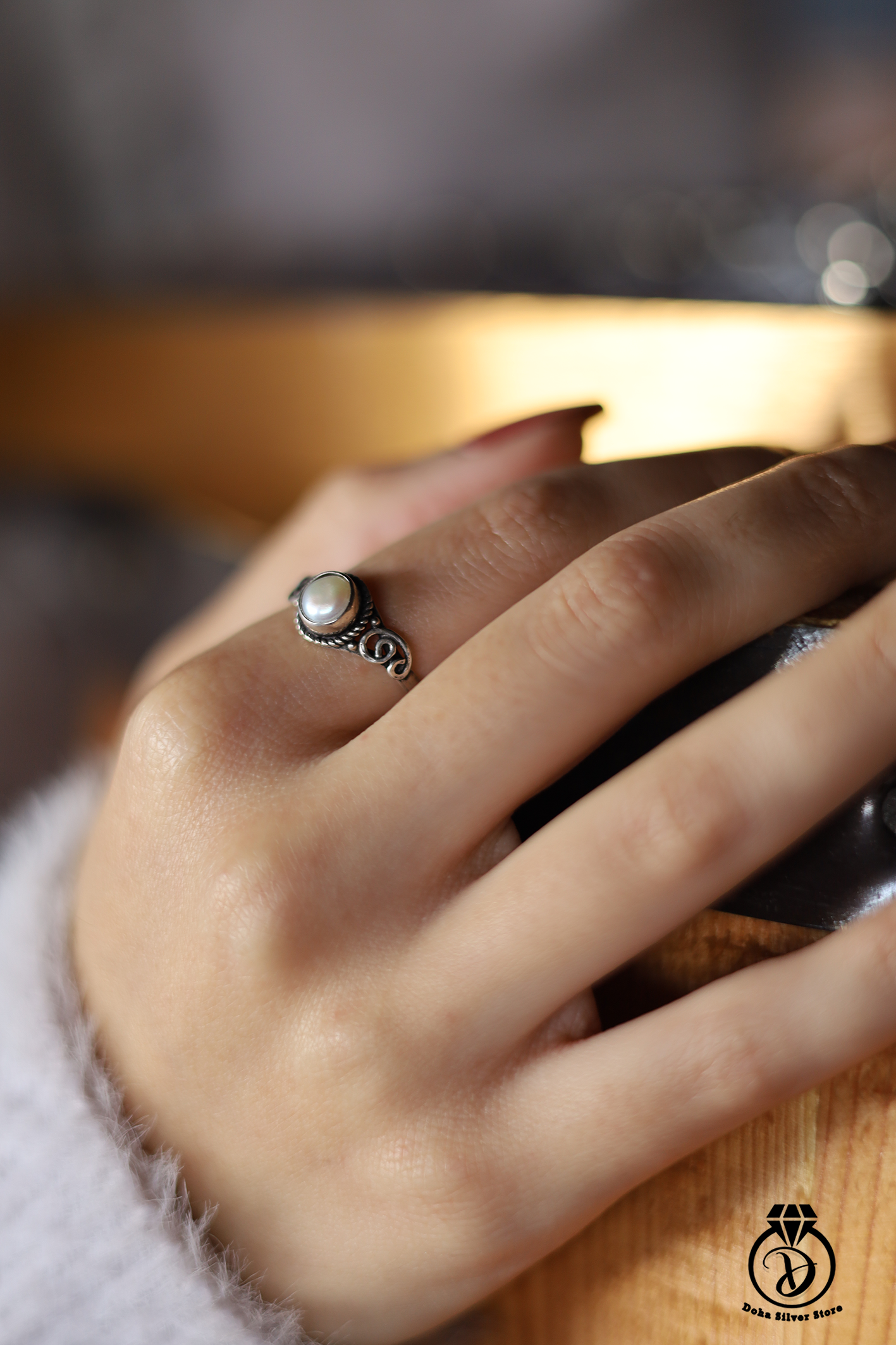 Pearl Stone Ring