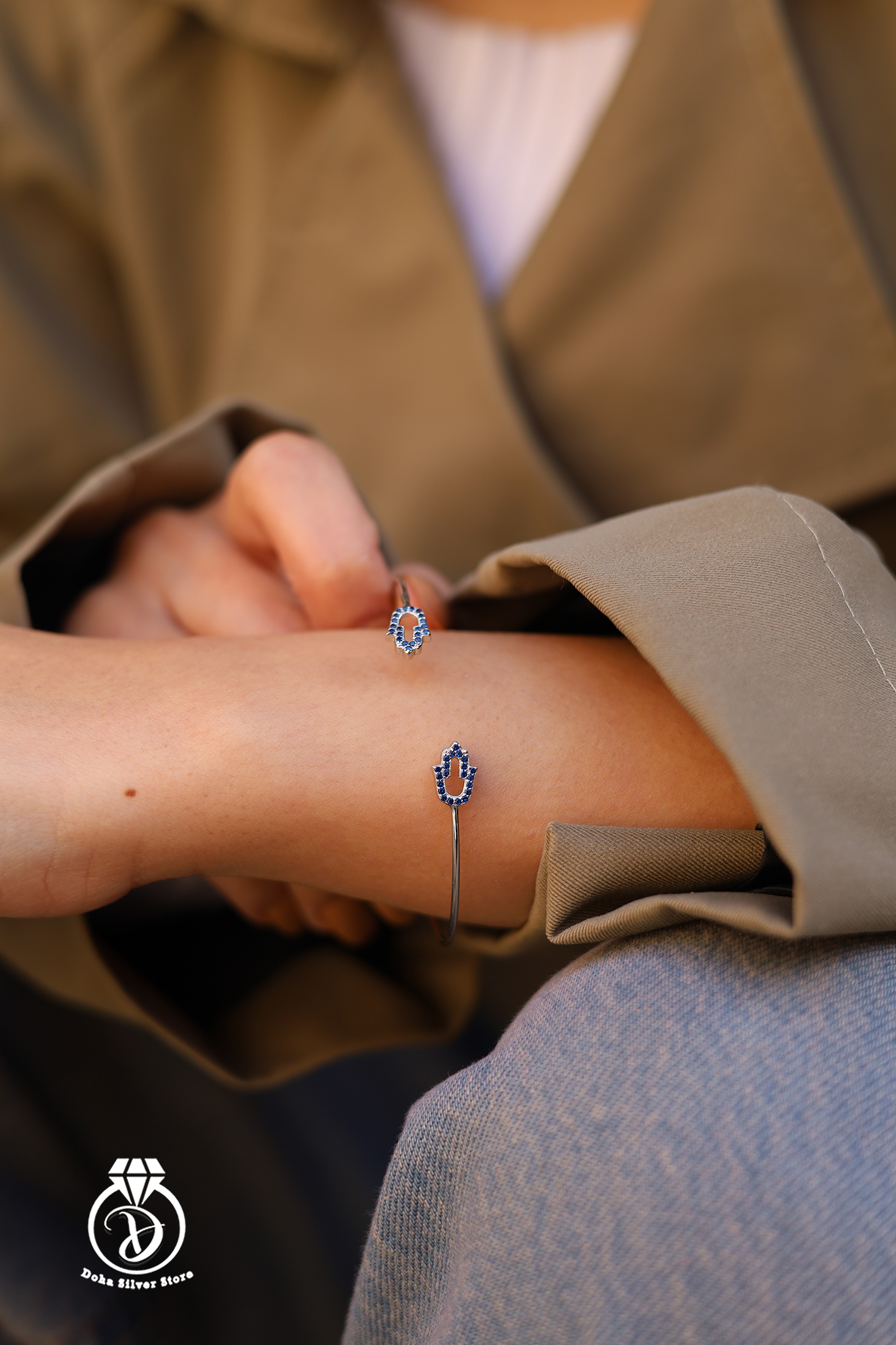 Blue Zircon Bangle