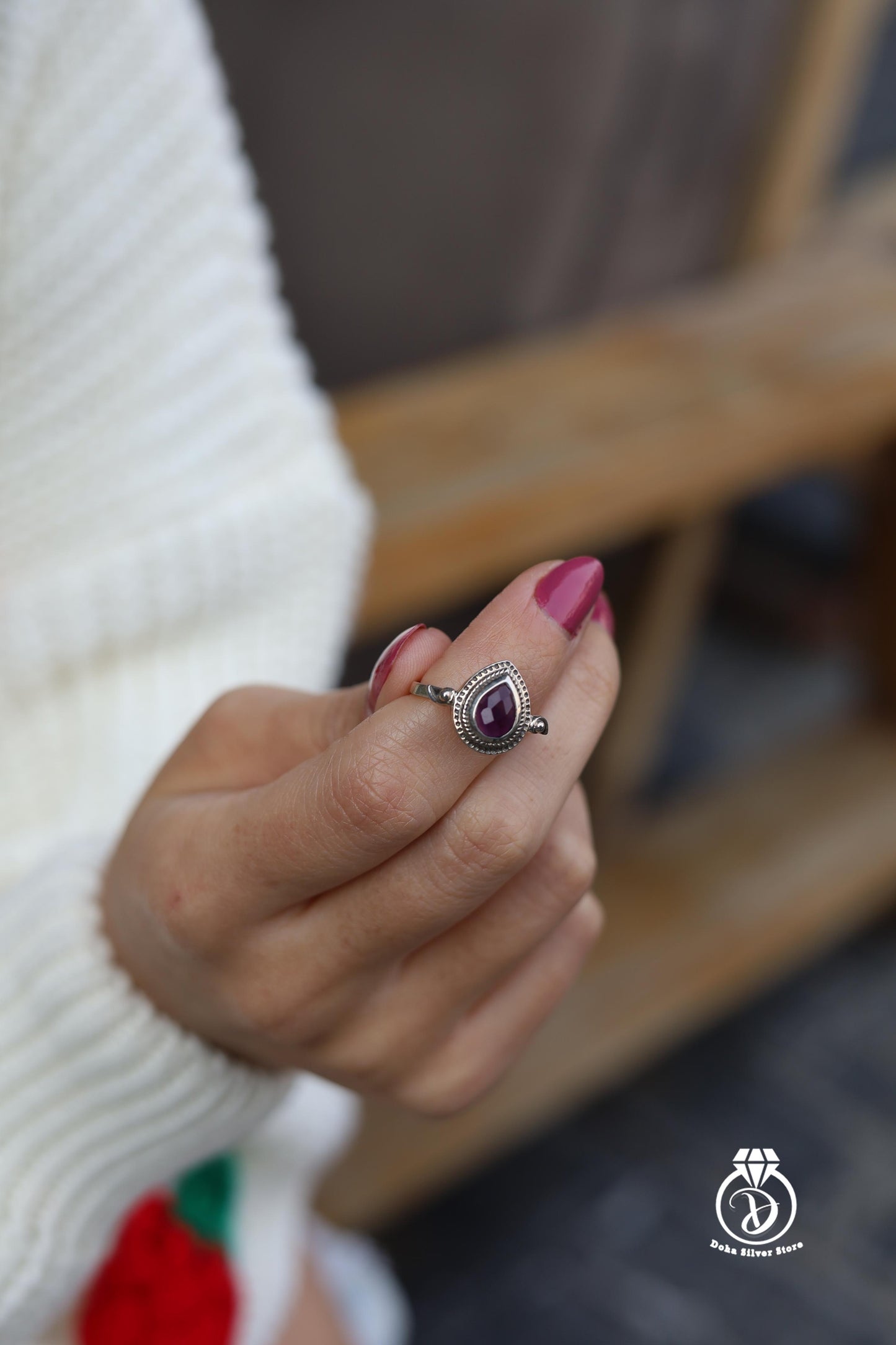 Amethyst Stone Ring