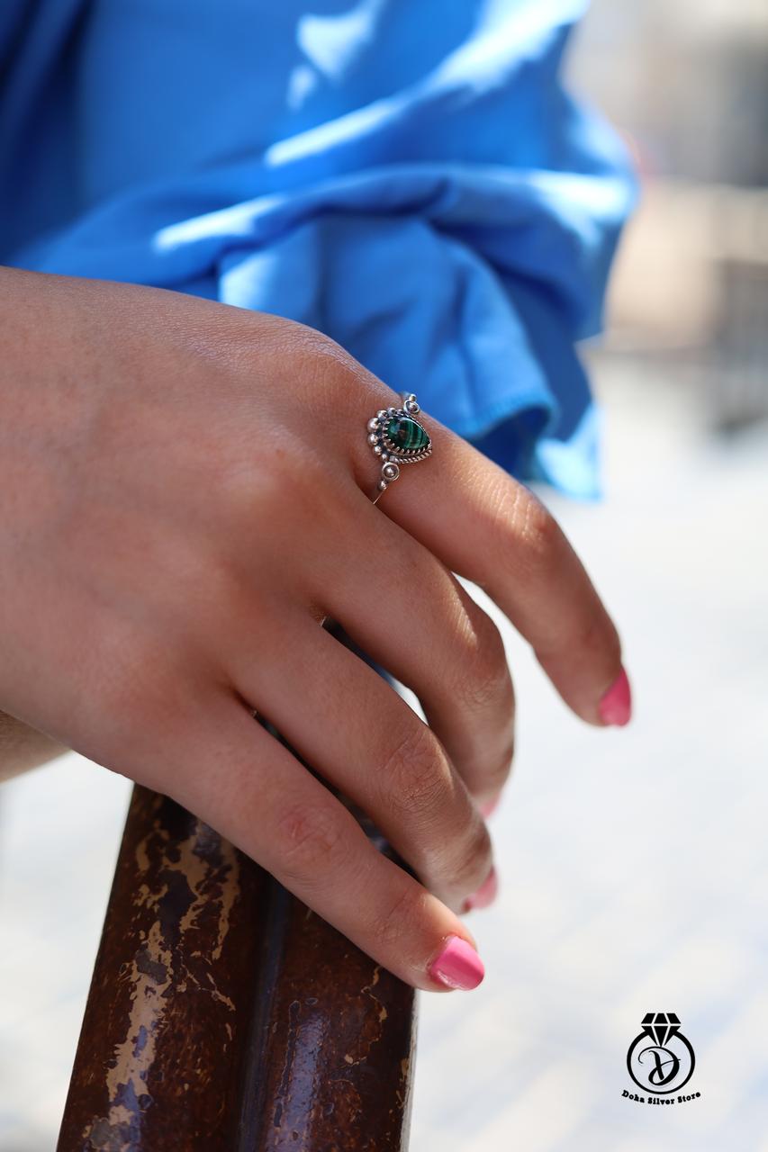 Malachite Stone Ring