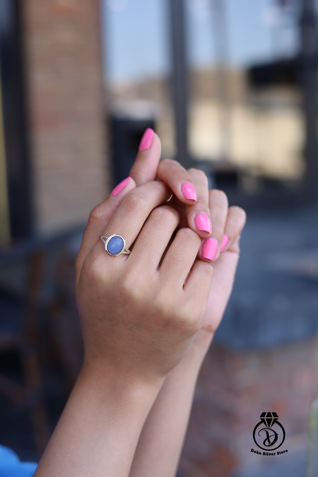 Aqua calculate Stone Ring