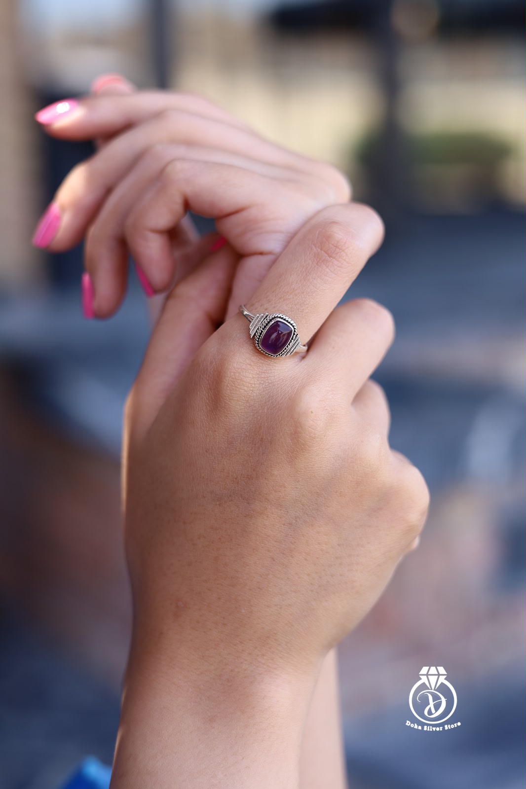 Amethyst Stone Ring