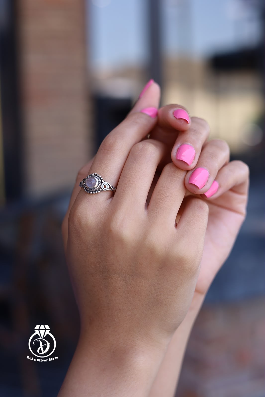 Rose Quartz Stone Ring