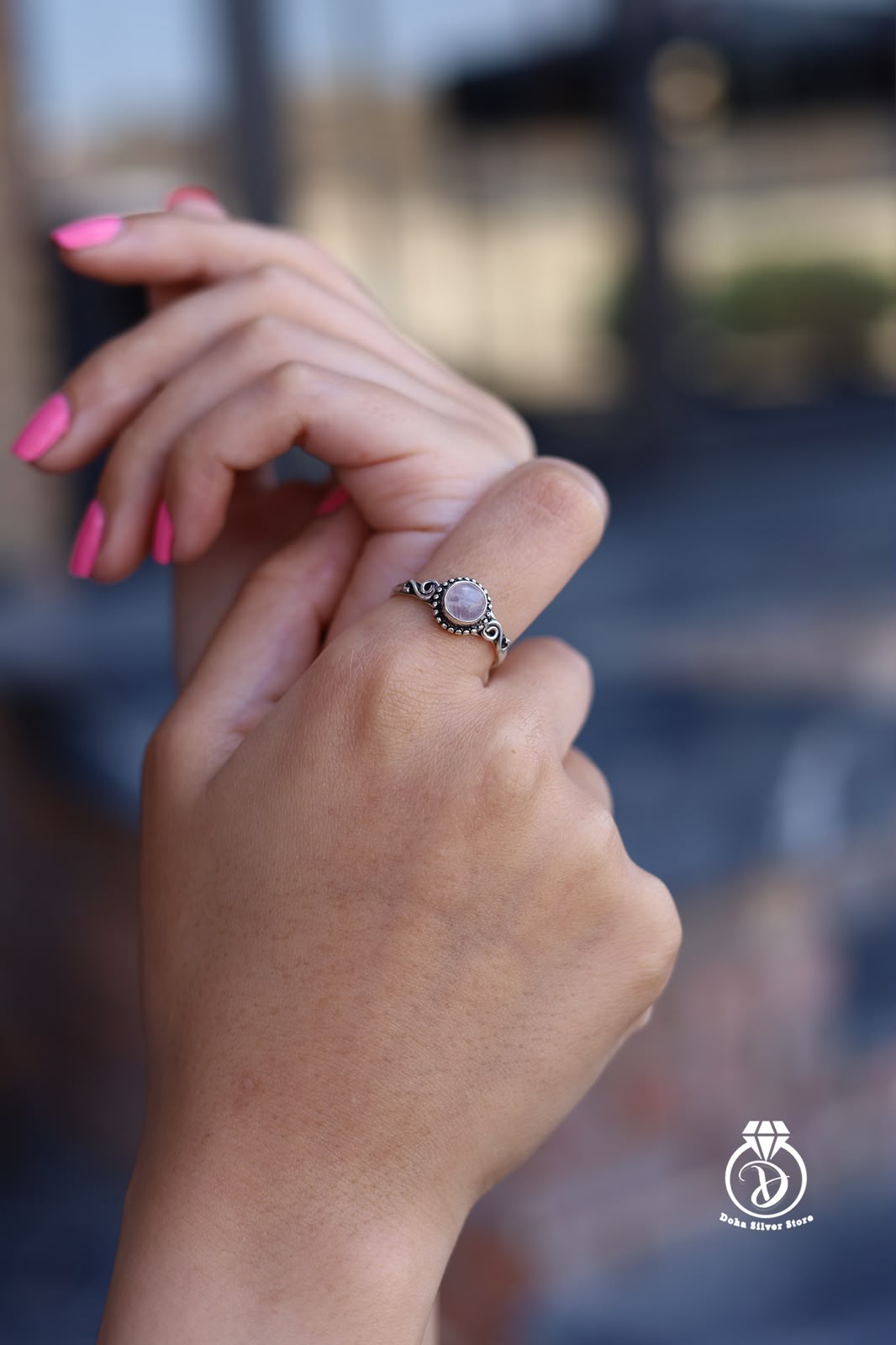 Rose Quartz Stone Ring