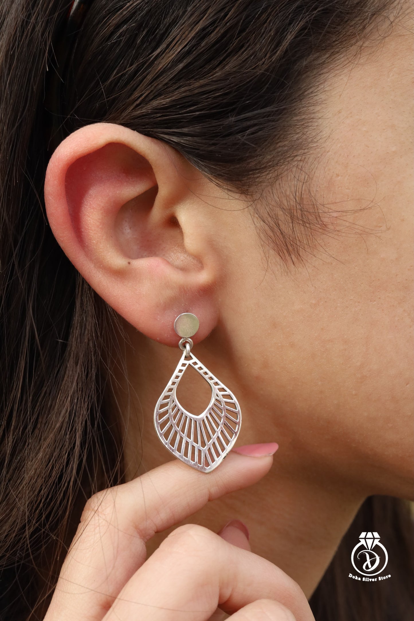 Silver Drop Earring