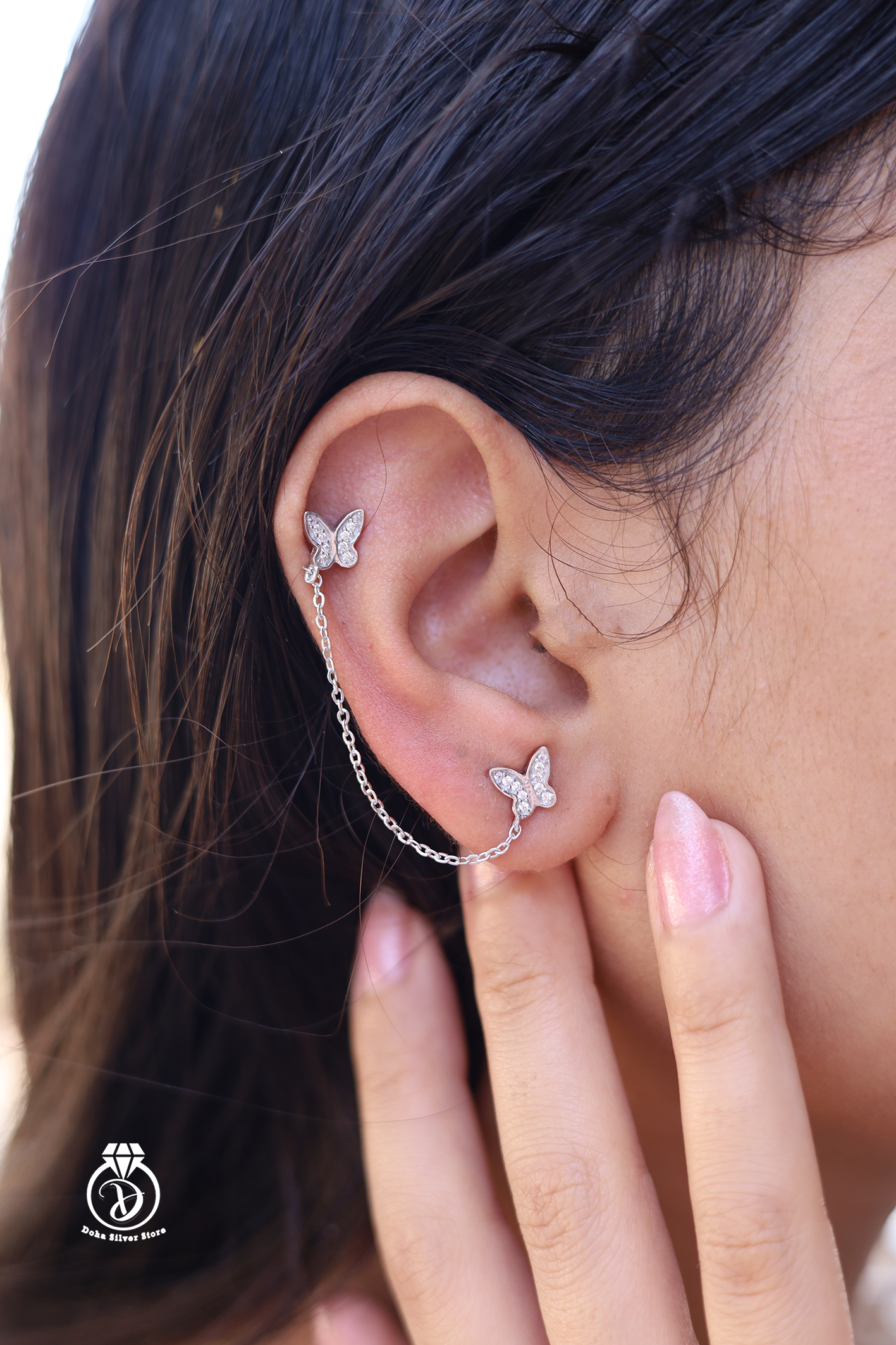 Butterfly Zircon Earring