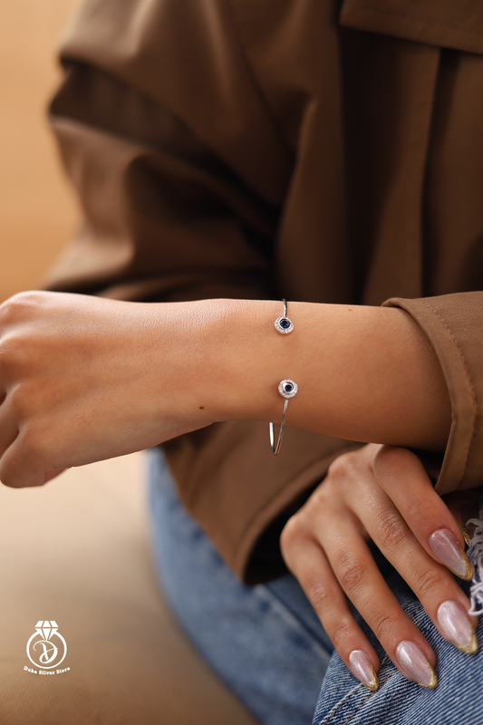 Blue Zircon Bangle