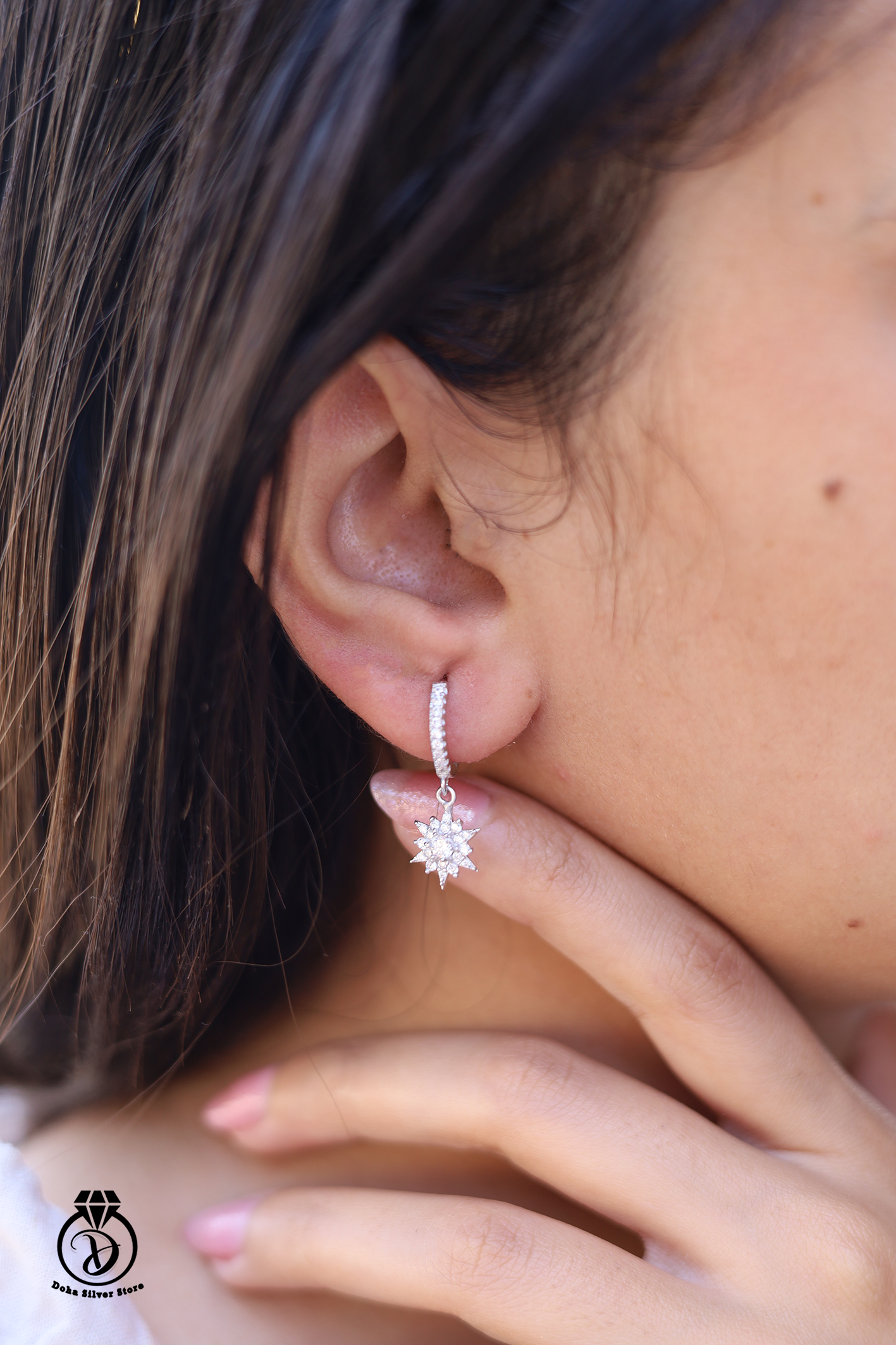 Flower Zircon Earring