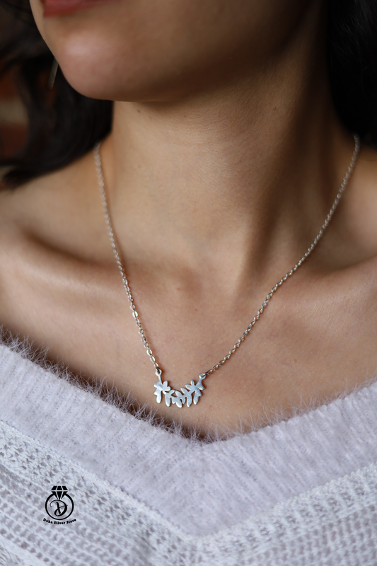 Silver Leaf Necklace