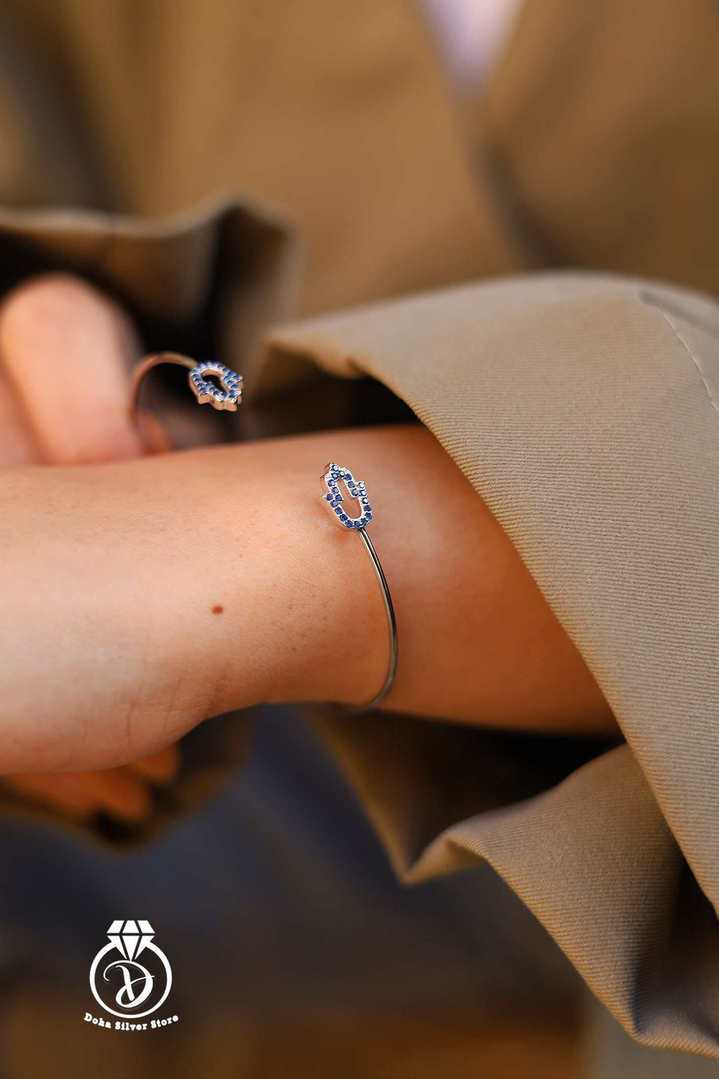 Blue Zircon Bangle