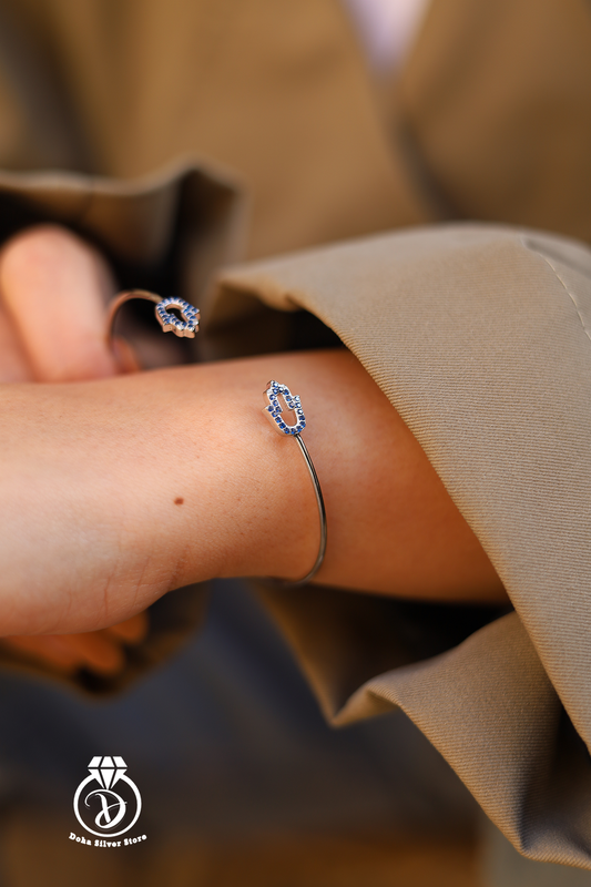 Blue Zircon Bangle