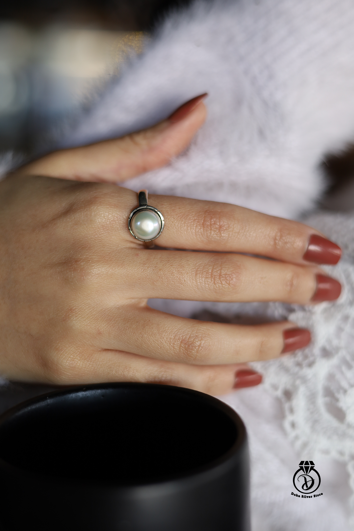 Pearl Silver Ring