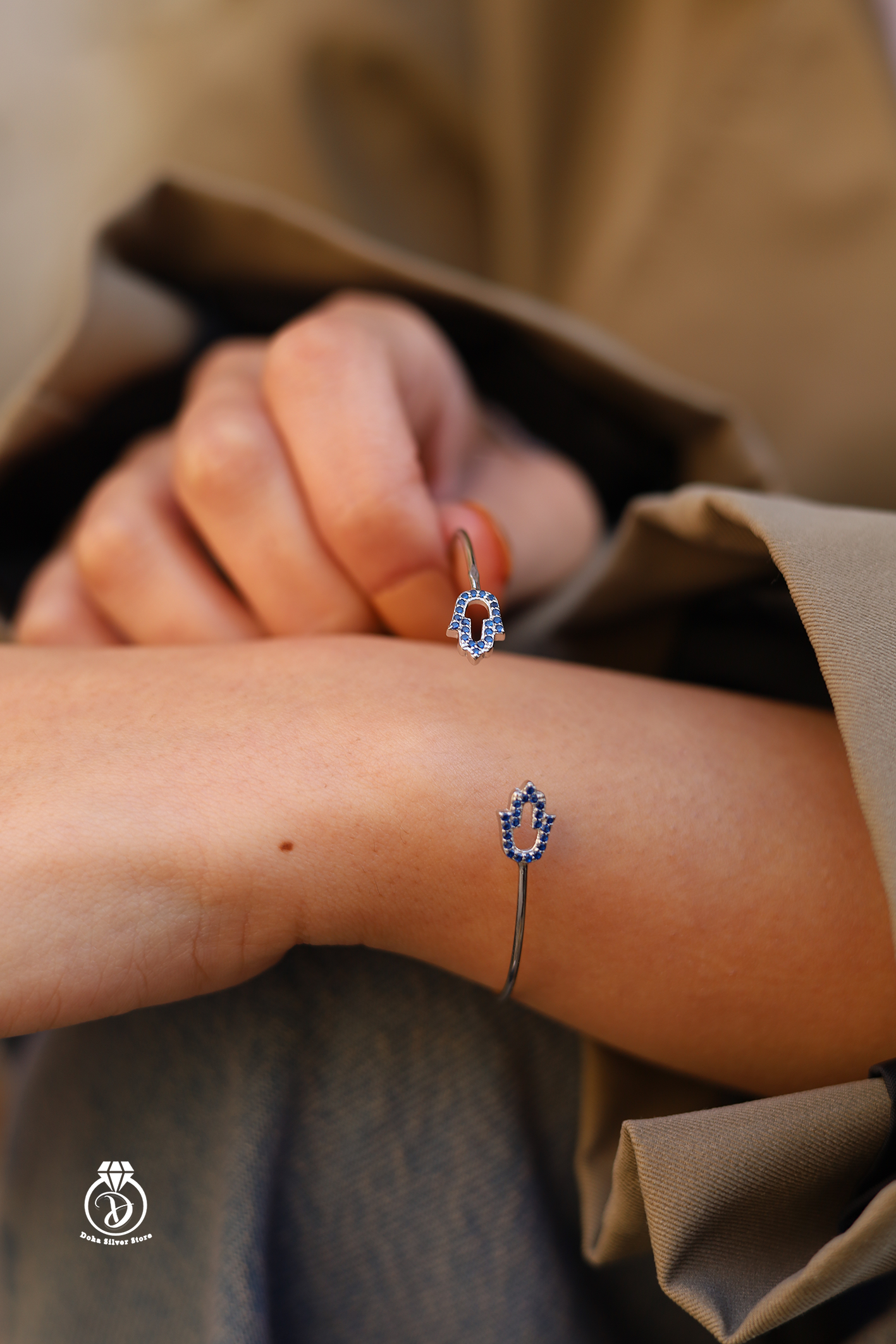 Blue Zircon Bangle