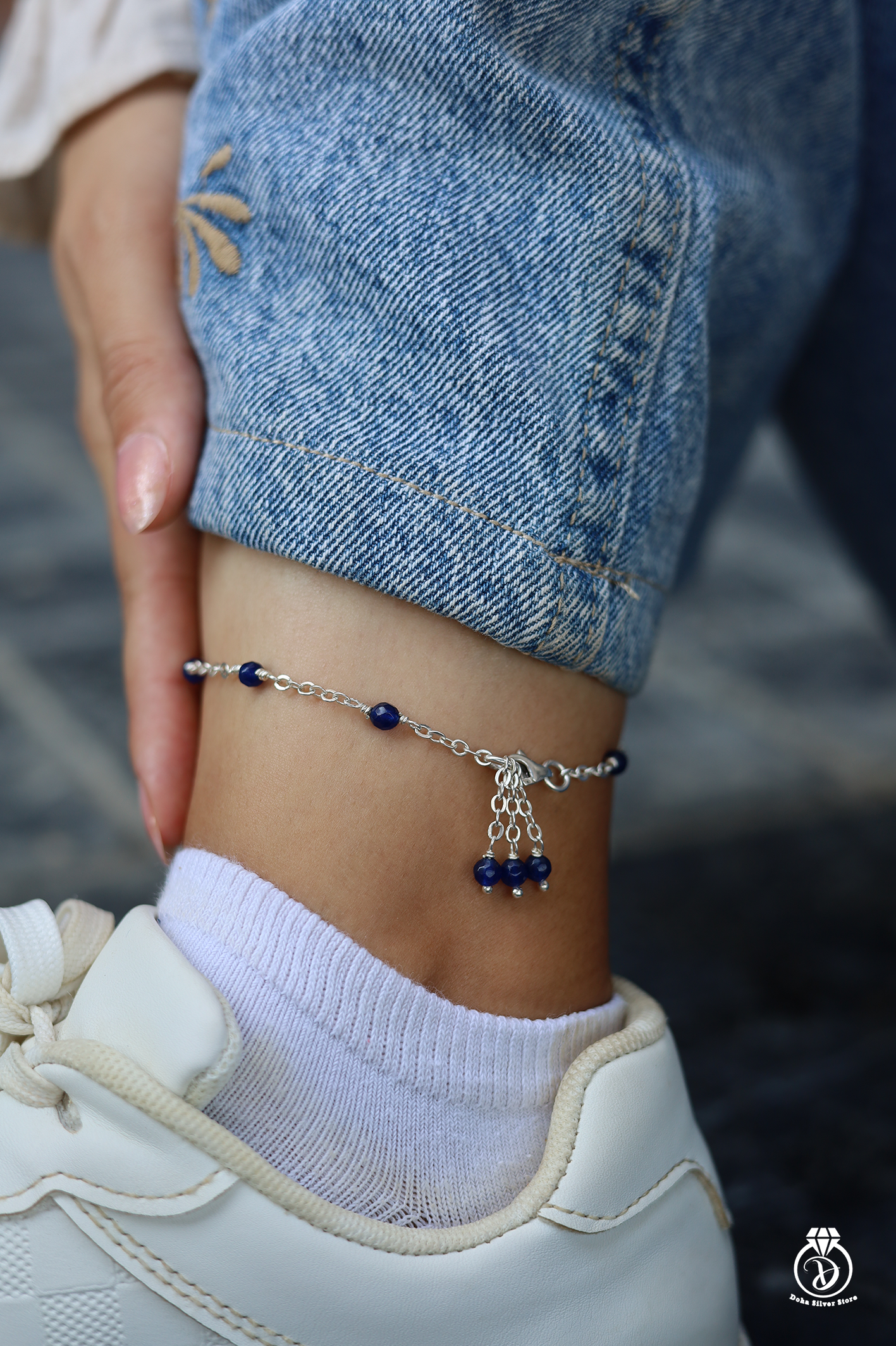 Lapis Anklet