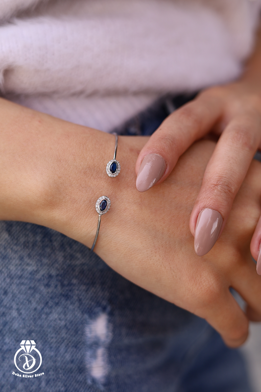 Blue Zircon Bangle