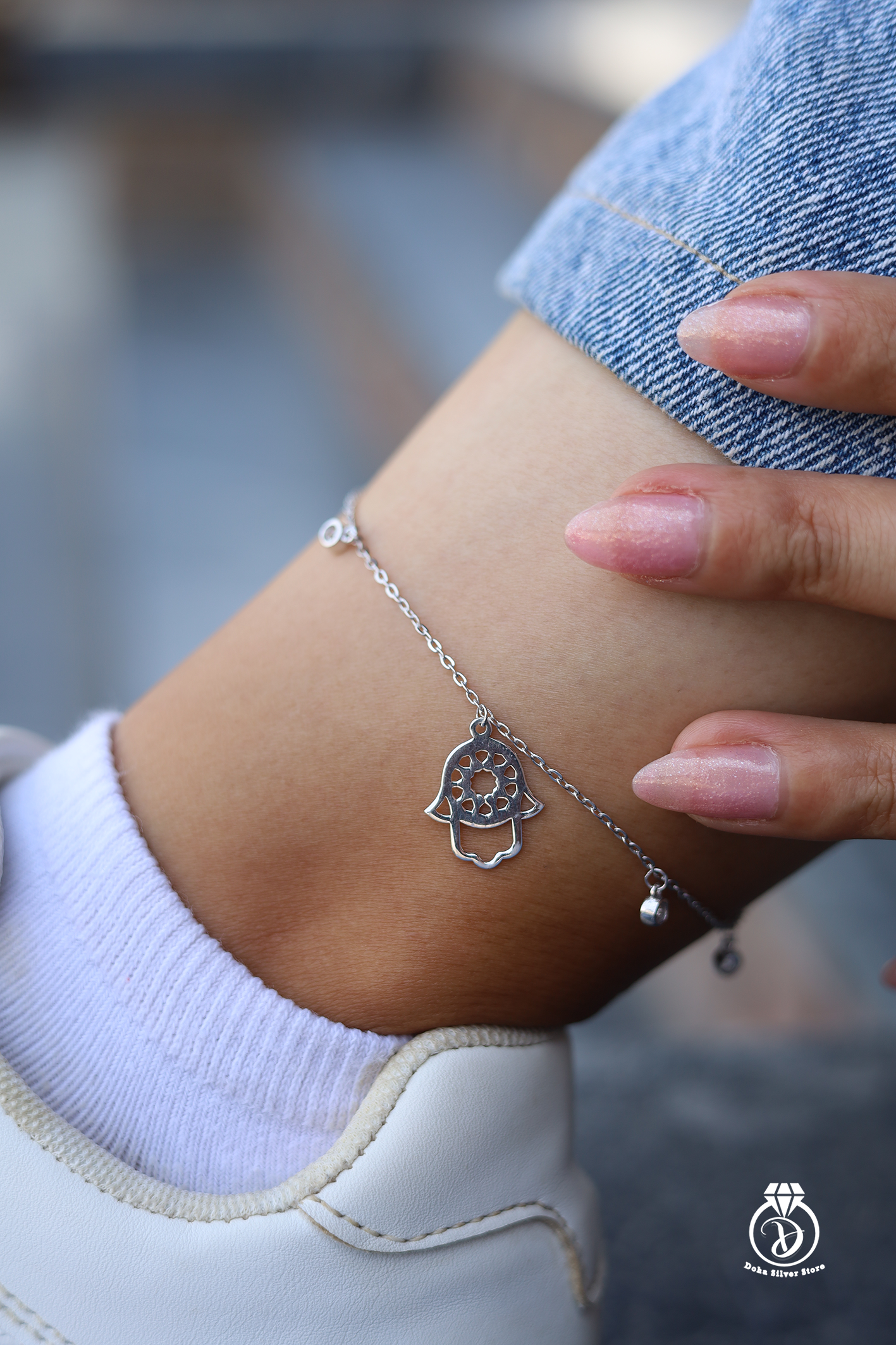 Hamsa Anklet