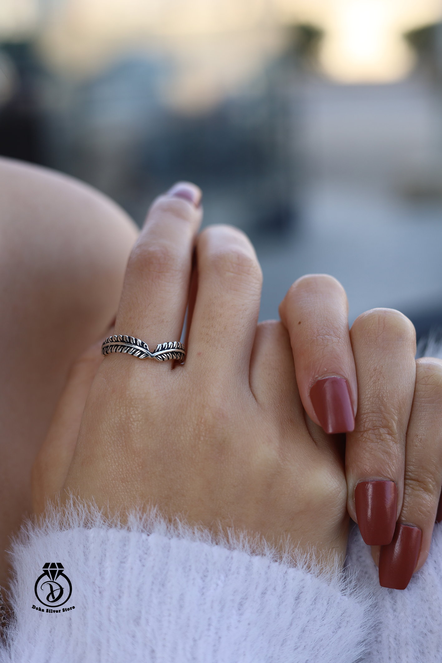 Twisted Sterling Silver Band Ring