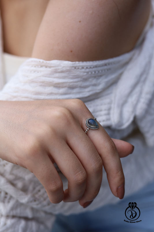 Labradorite Stone Ring