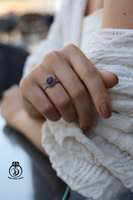 Amethyst stone Ring