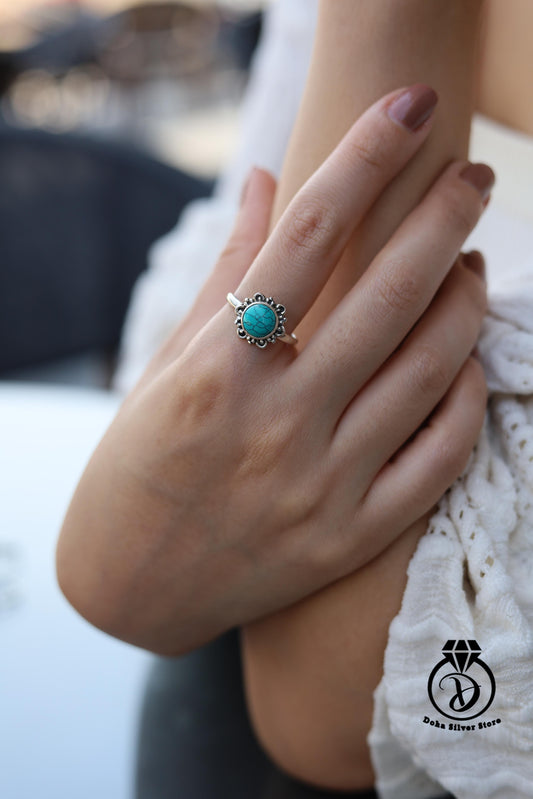 Turquoise stone Ring