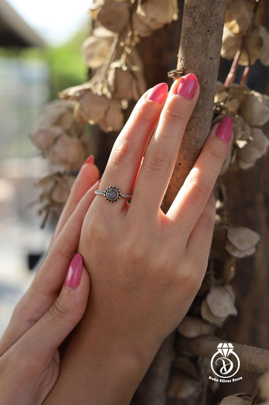 Labradorite Stone Ring