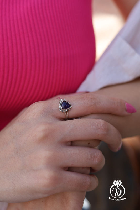 Amethyst stone Ring