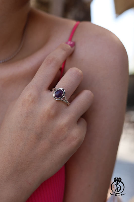 Amethyst stone Ring