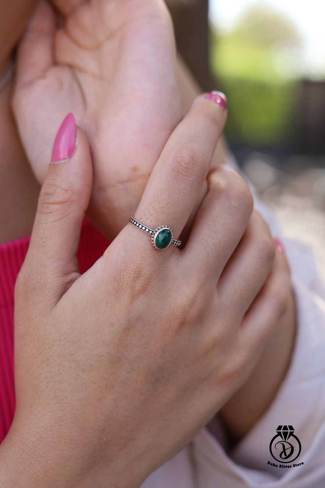 Malachite Stone Ring