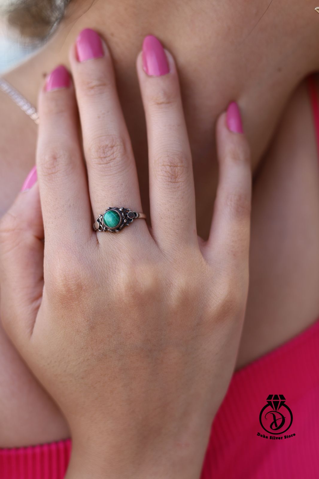 Malachite Stone Ring