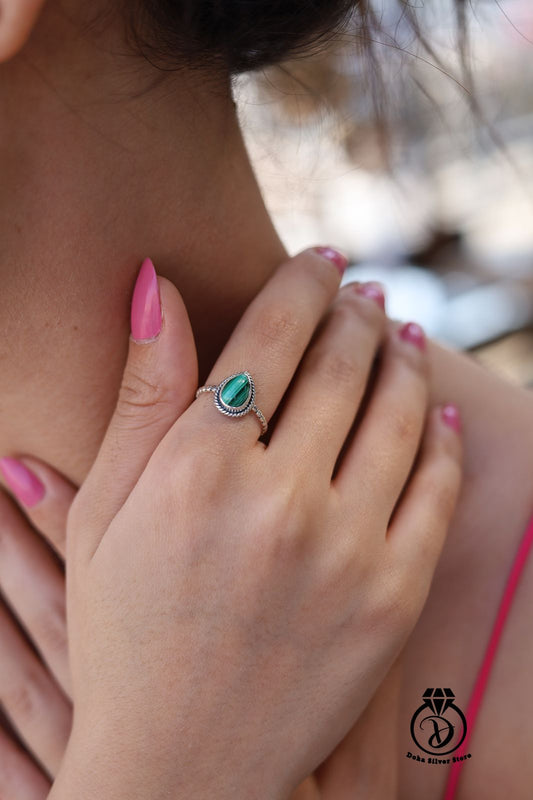 Malachite Stone Ring