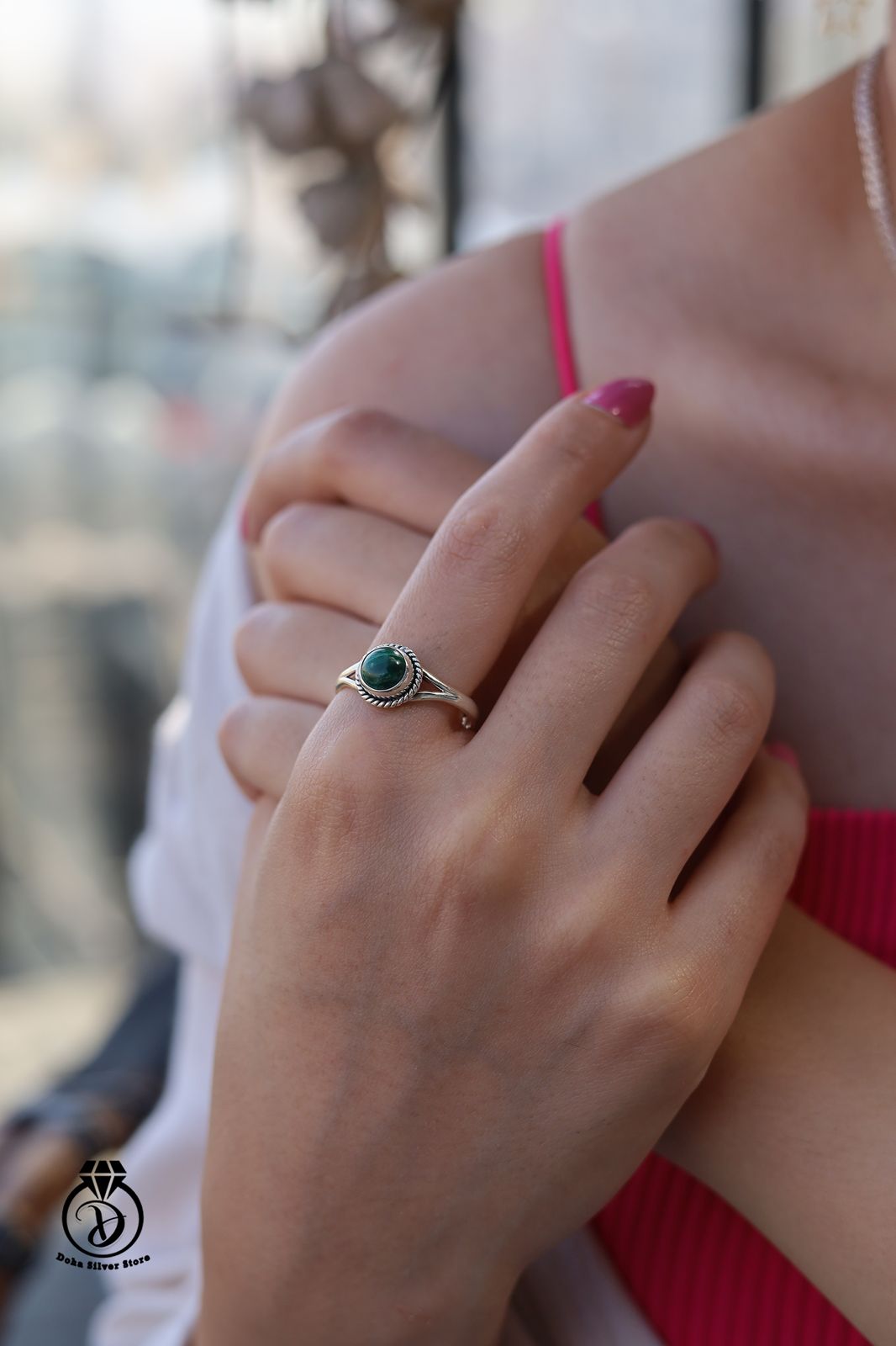 Malachite Stone Ring