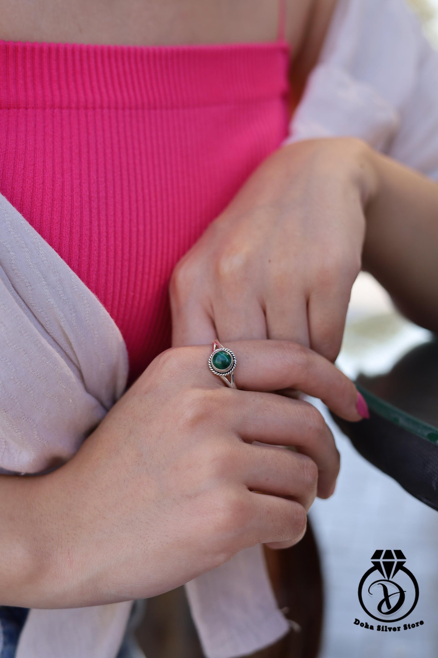 Malachite Stone Ring