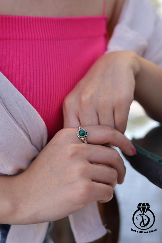 Malachite Stone Ring
