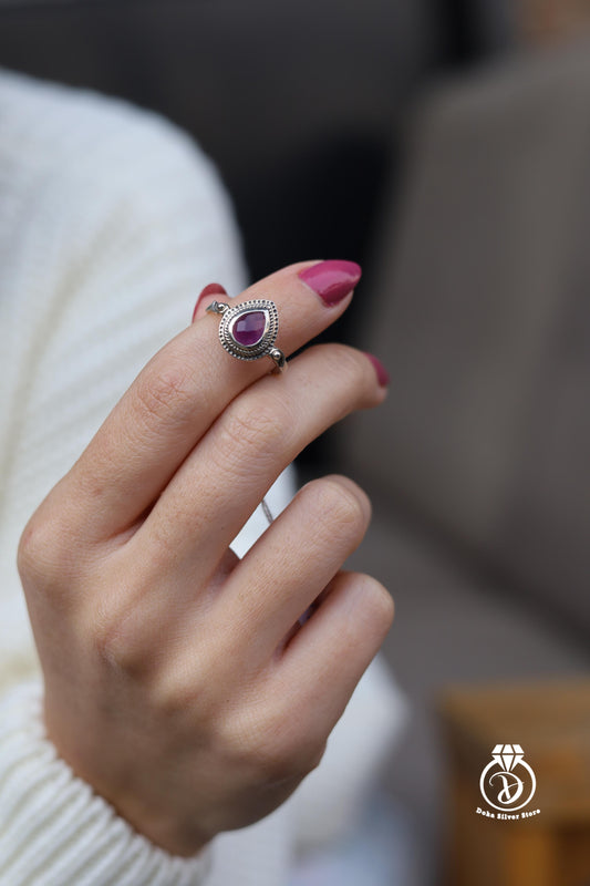 Amethyst Stone Ring