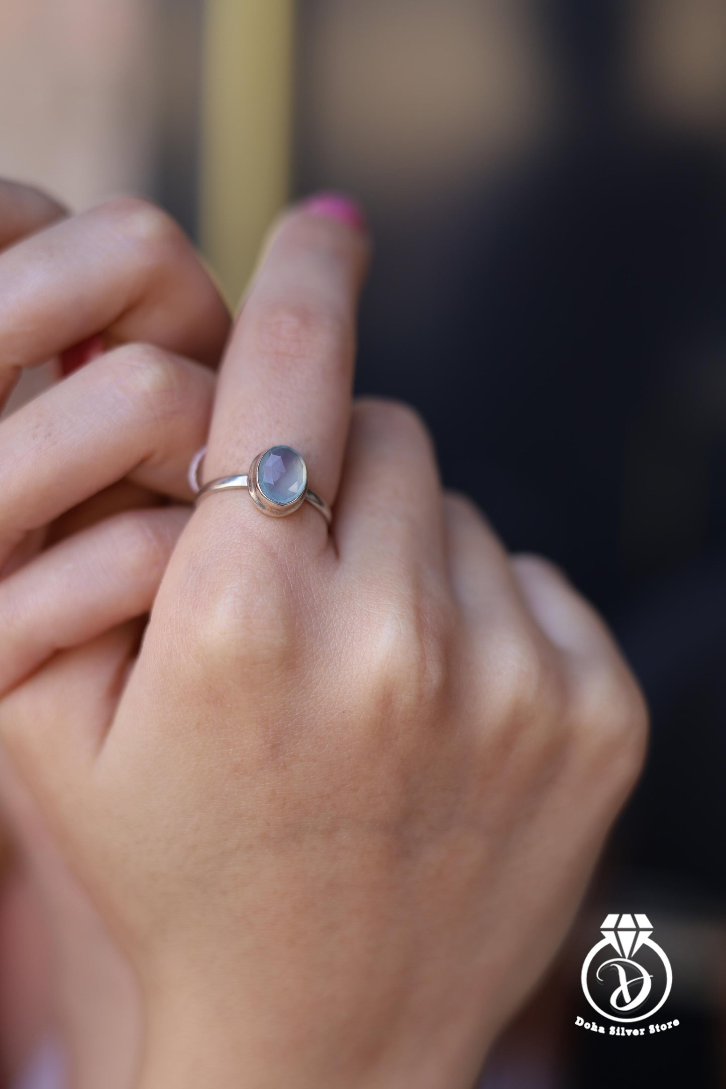 Zircon Silver Ring
