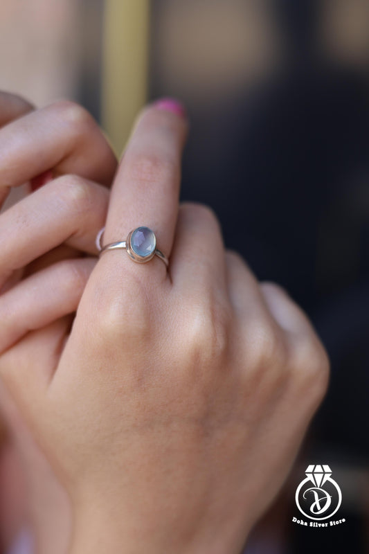 Zircon Silver Ring