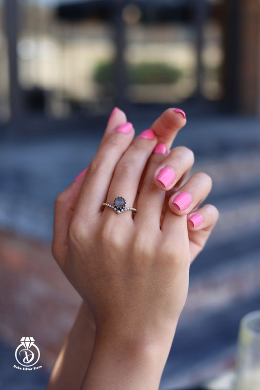 Labradorite Stone Ring