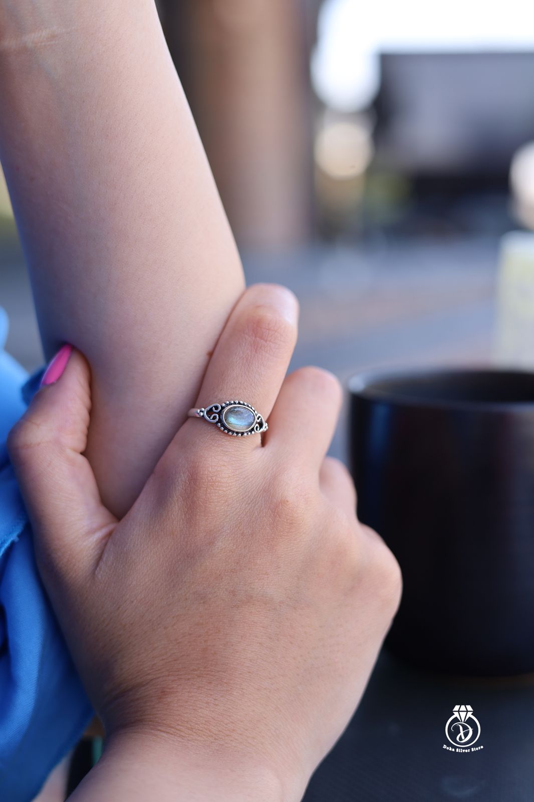 Labradorite Stone Ring