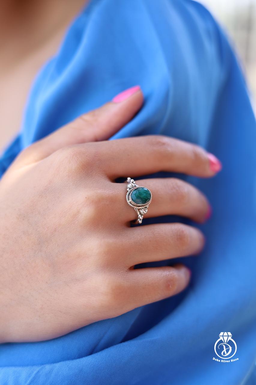 Emerald Stone Ring