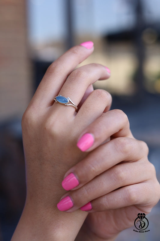 Aqua calculate Stone Ring
