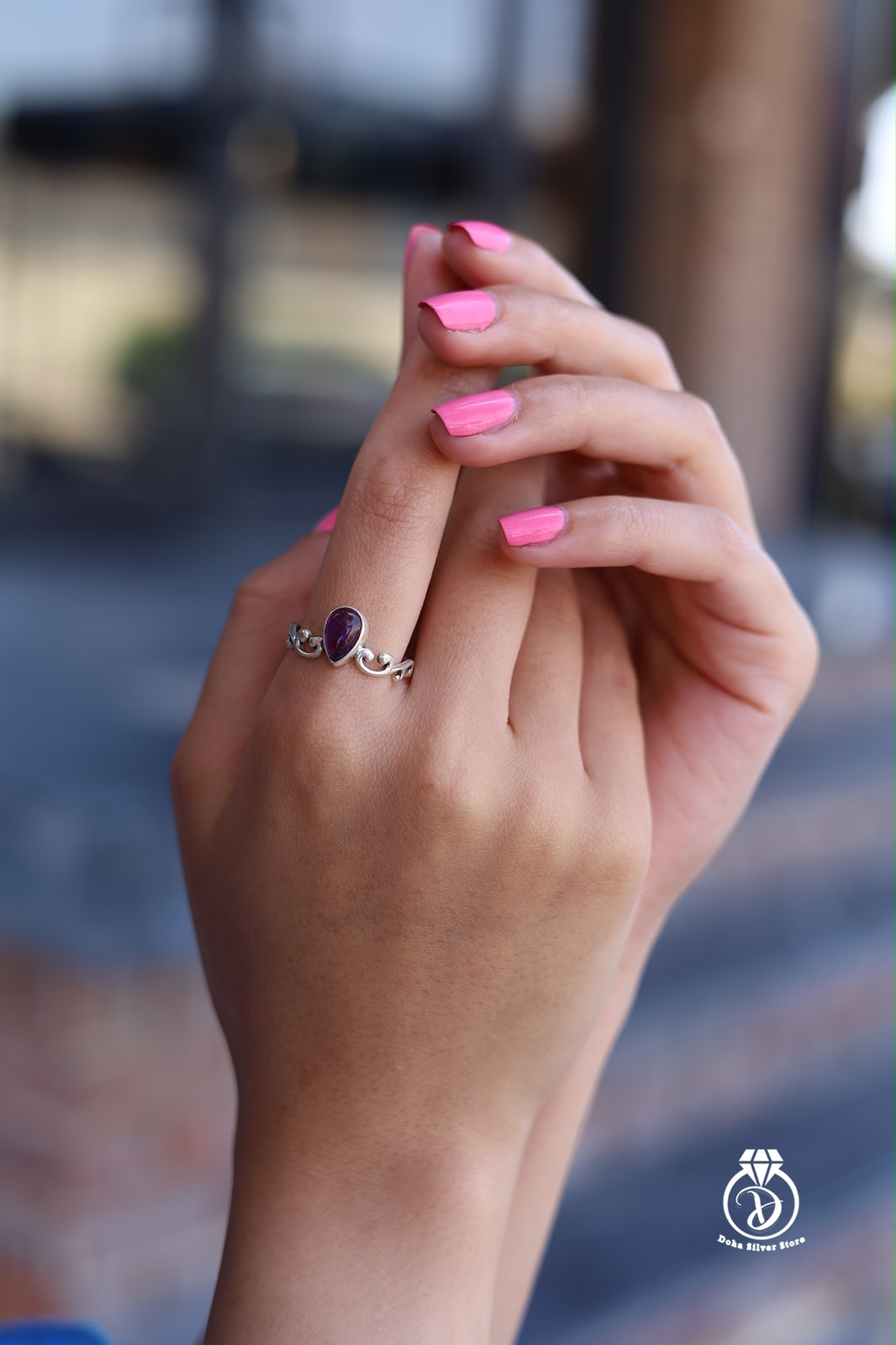 Amethyst Stone Ring