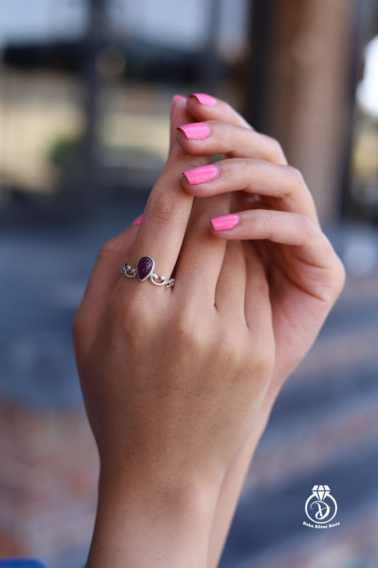 Amethyst Stone Ring