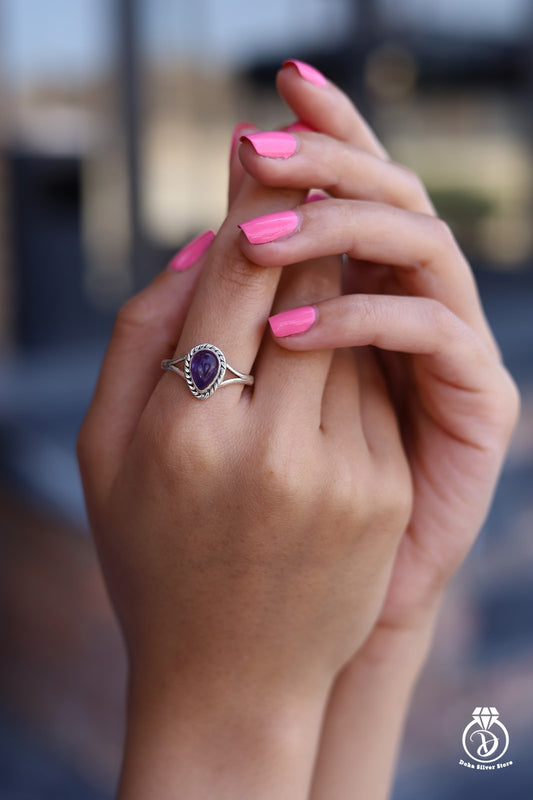 Amethyst stone Ring