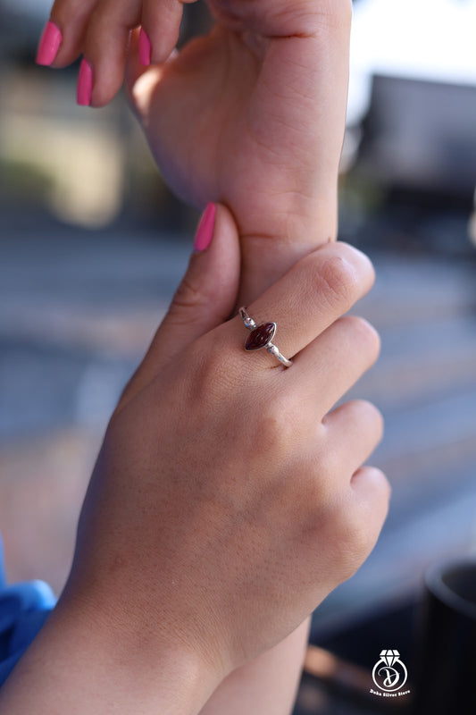 Garnet Stone Ring