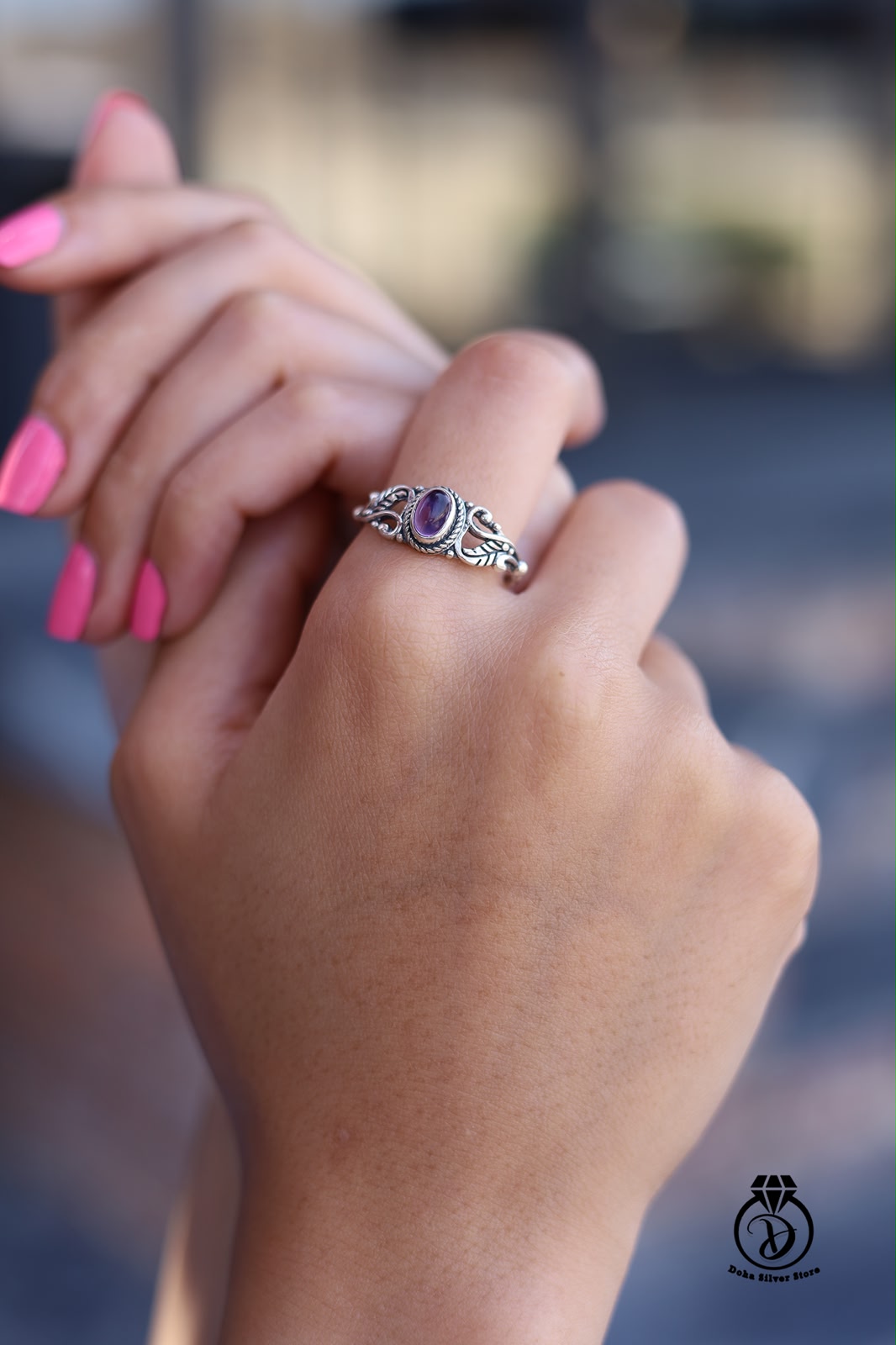 Amethyst Stone Ring