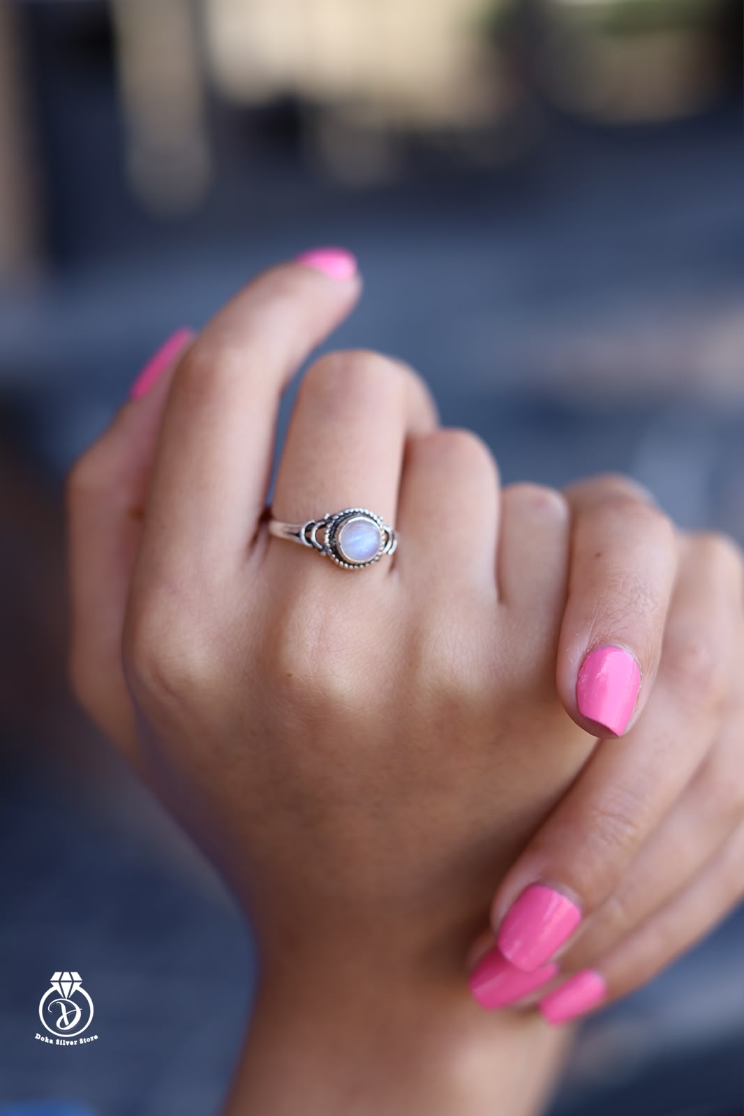 Moon Stone Ring