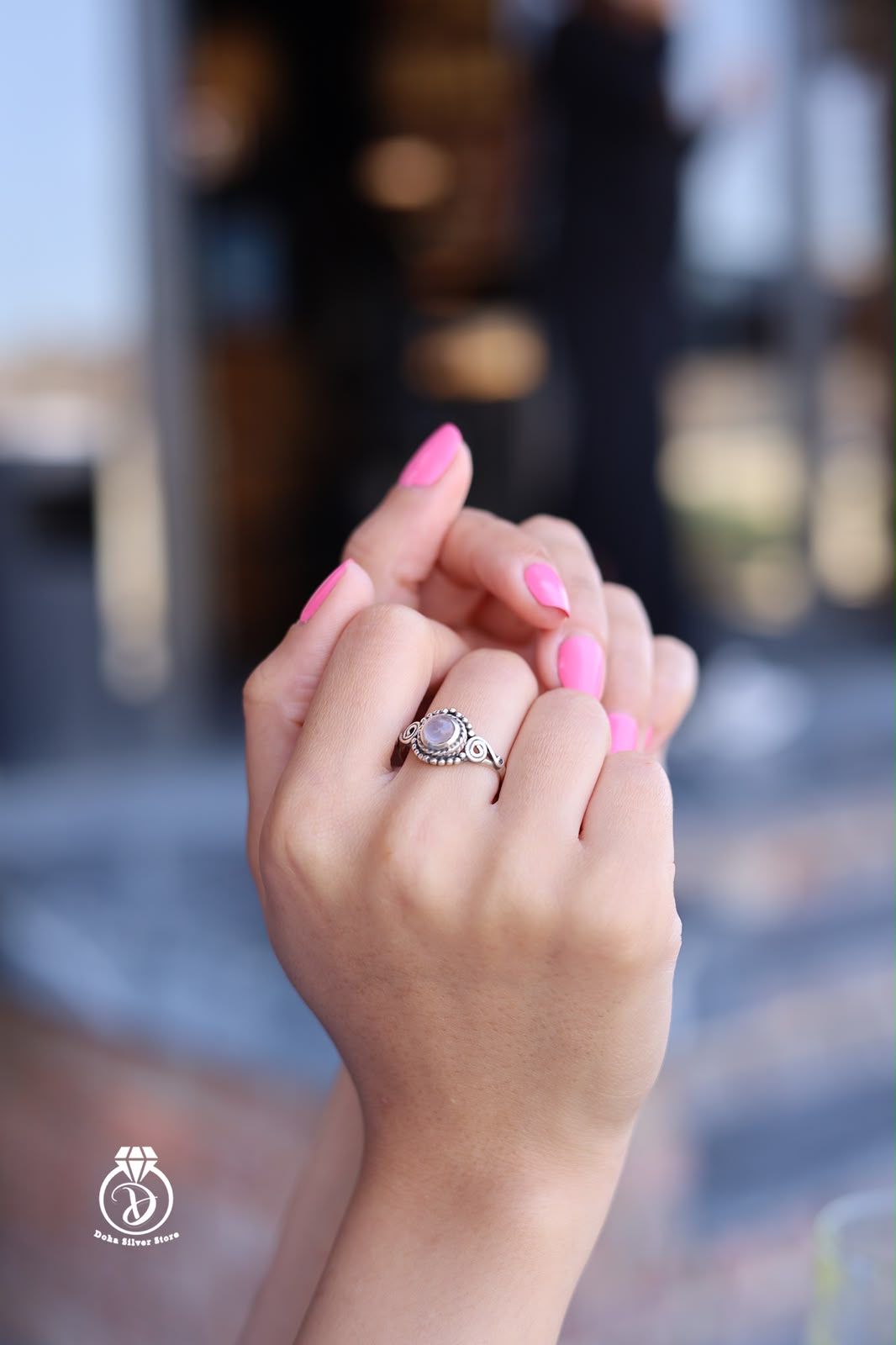 Rose Quartz Stone Ring