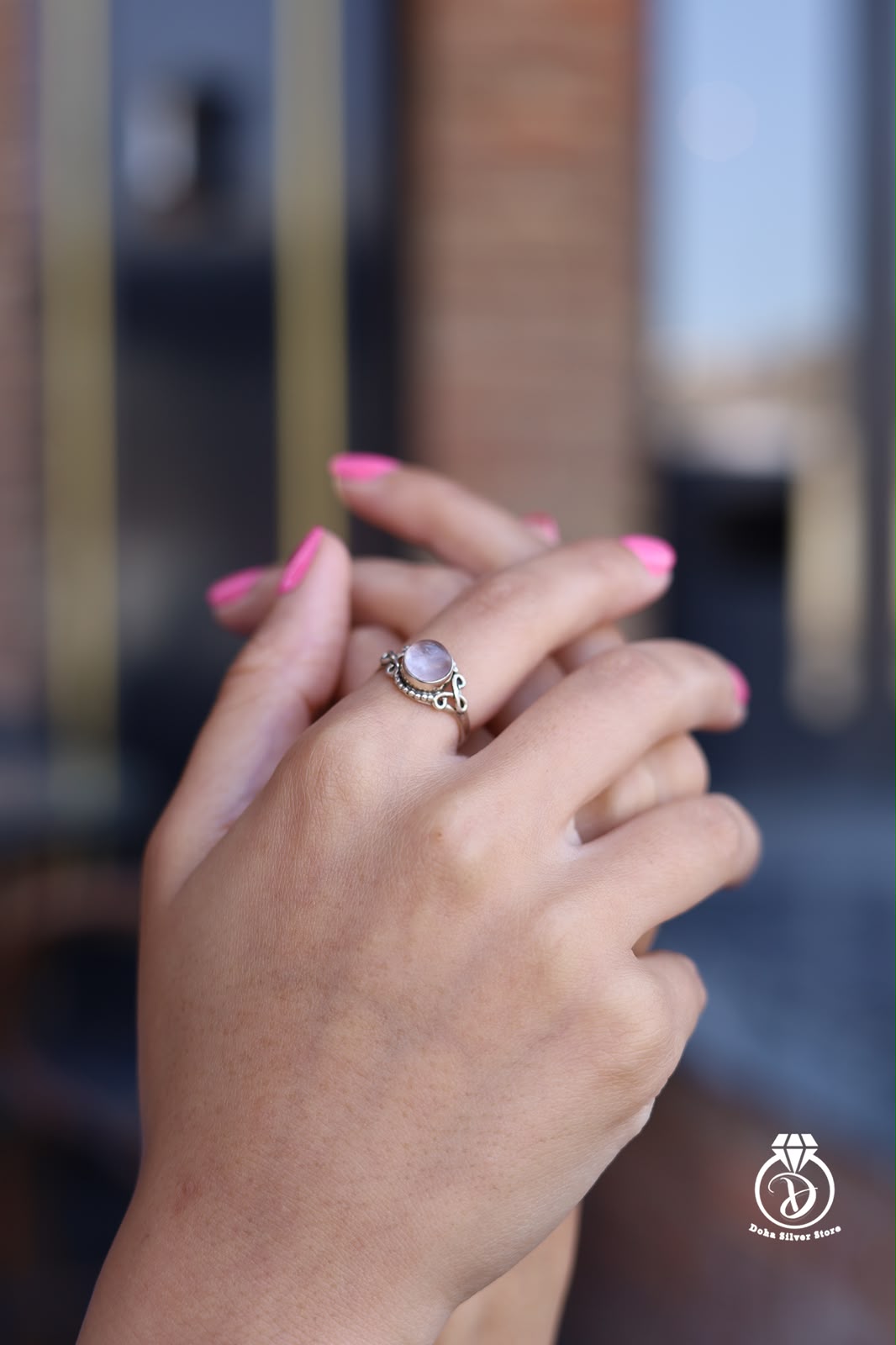 Rose Quartz Stone Ring